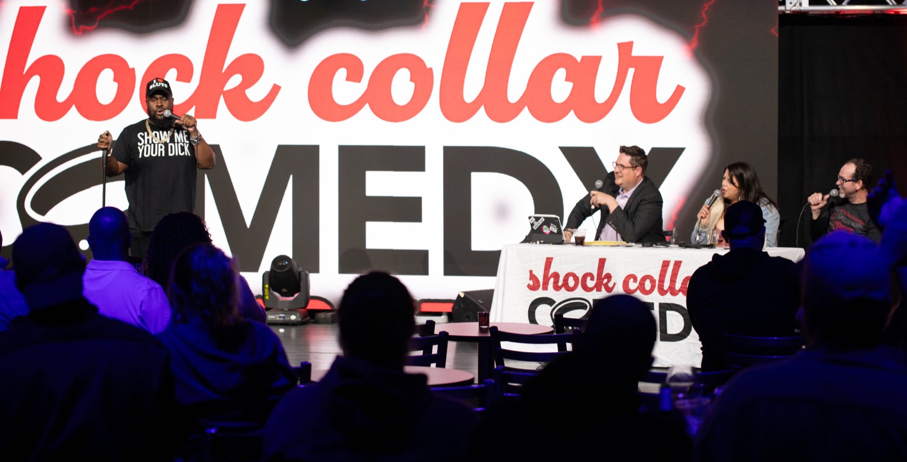British Jon hosting Shock Collar Comedy